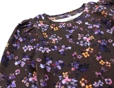 Name It chocolate plum blomstret top